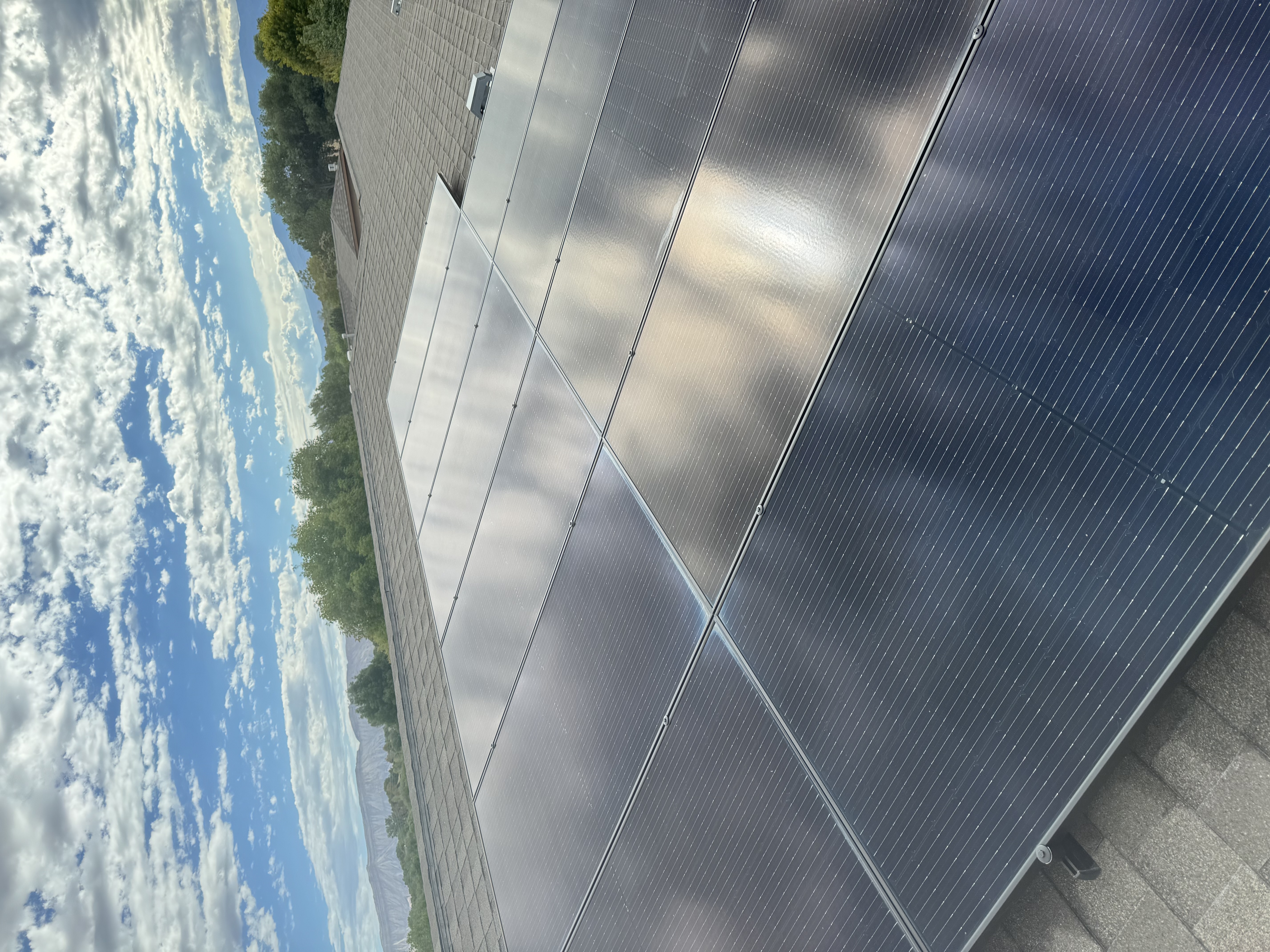 Clean solar panels after cleaning